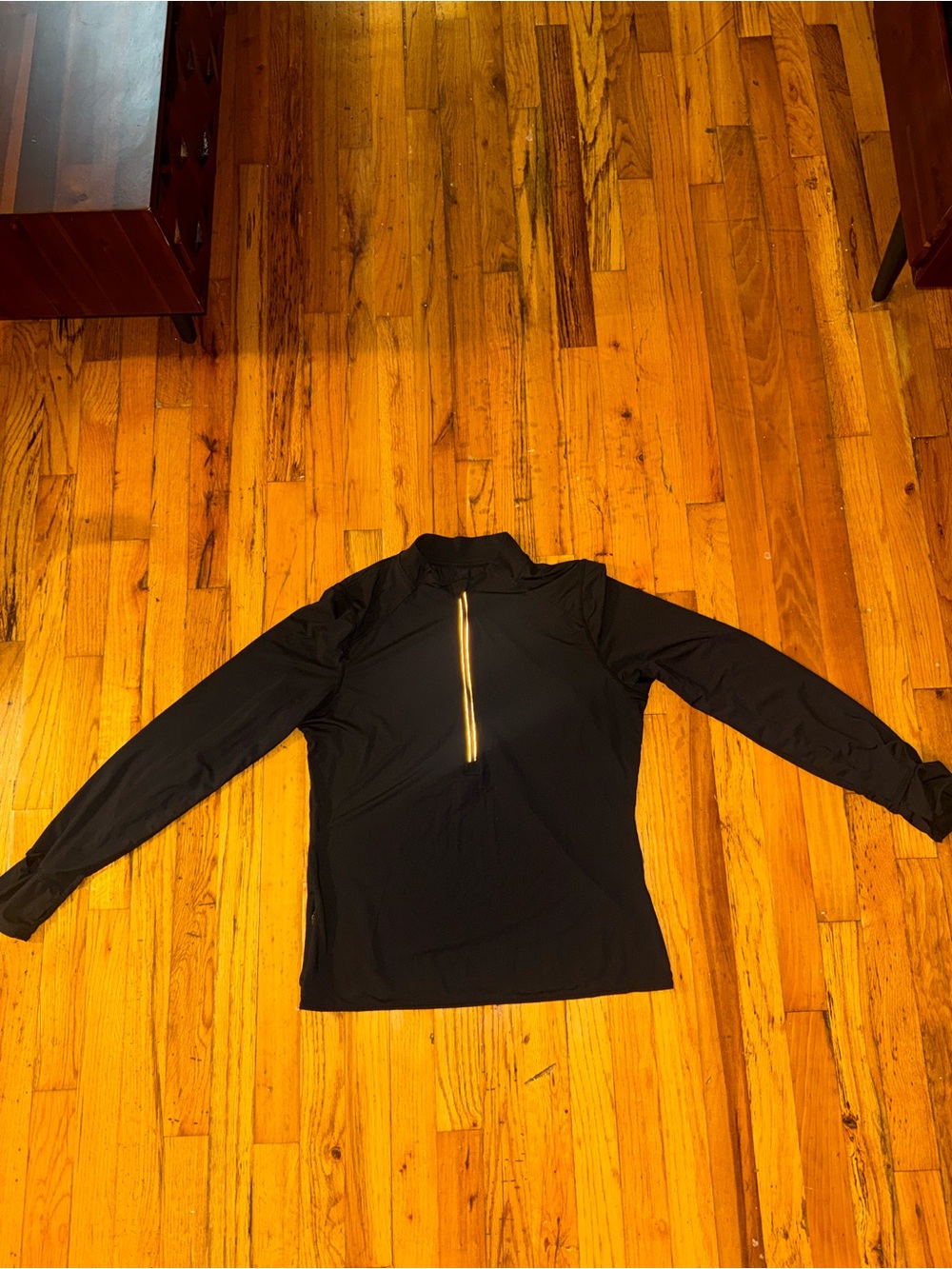 Quince Race Day Half-Zip Black Long-Sleeve Performance Pullover